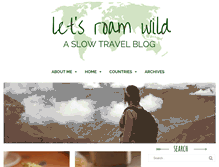 Tablet Screenshot of letsroamwild.com